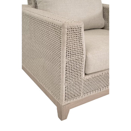 Modern European furniture - Flat Rope Outdoor Sofa Chair - www.oroa.com