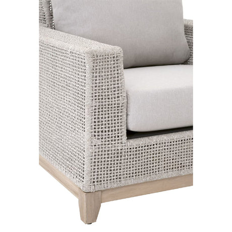 Modern European furniture - Flat Rope Outdoor Sofa Chair - www.oroa.com