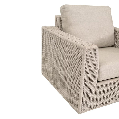 Flat Rope Outdoor Swivel Chair | Living Essentials Tropez