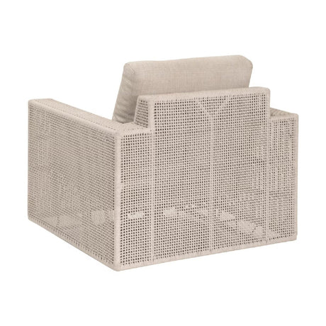 Flat Rope Outdoor Swivel Chair | Living Essentials Tropez