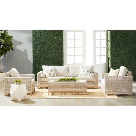 Flat Rope Outdoor Swivel Chair | Living Essentials Tropez