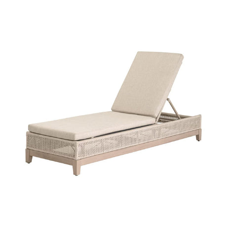 Modern European furniture - Beige Woven Rope Outdoor Chaise Lounge - www.oroa.com