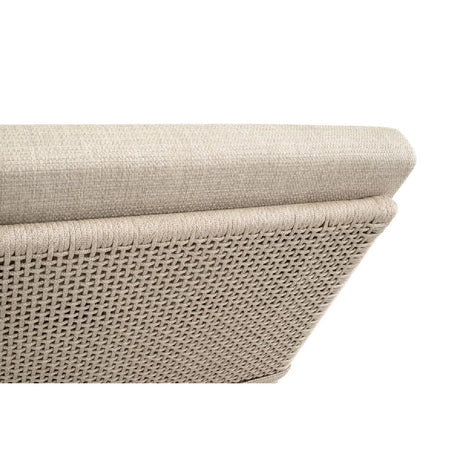 Modern European furniture - Beige Woven Rope Outdoor Chaise Lounge - www.oroa.com