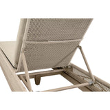 Modern European furniture - Beige Woven Rope Outdoor Chaise Lounge - www.oroa.com