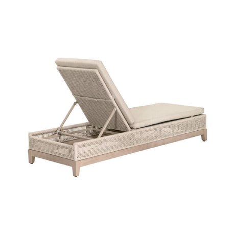 Modern European furniture - Beige Woven Rope Outdoor Chaise Lounge - www.oroa.com
