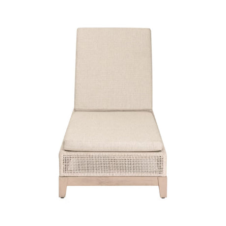 Modern European furniture - Beige Woven Rope Outdoor Chaise Lounge - www.oroa.com