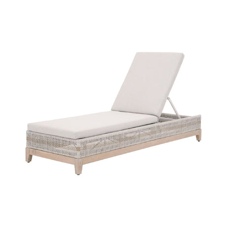 Modern European furniture - Taupe Stripes Outdoor Chaise Lounge - www.oroa.com