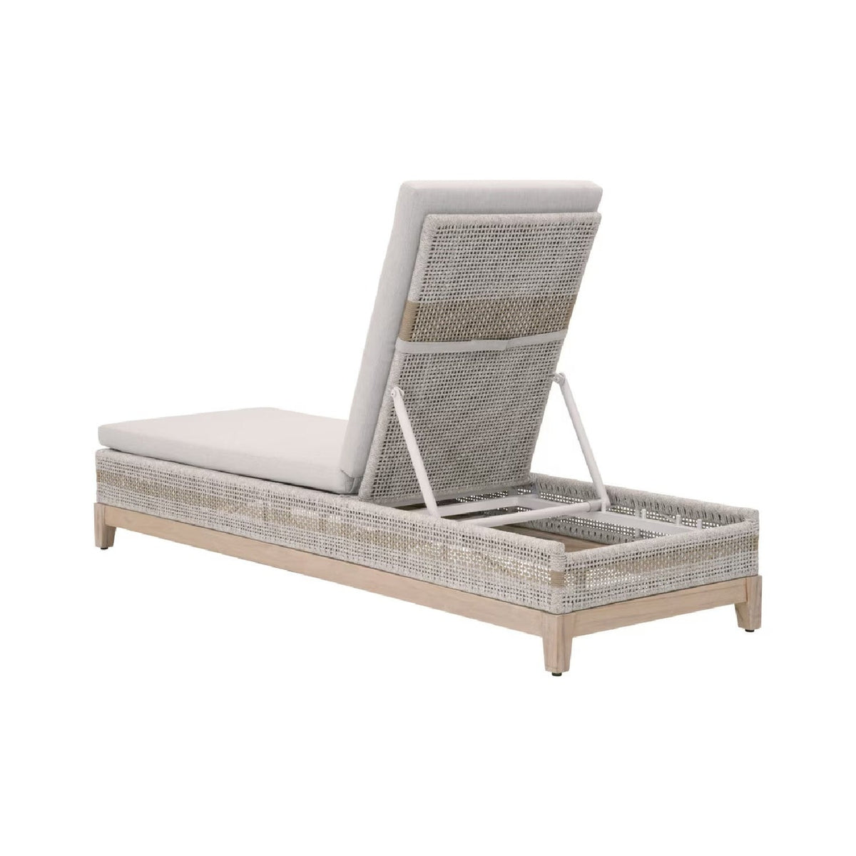 Modern European furniture - Taupe Stripes Outdoor Chaise Lounge - www.oroa.com