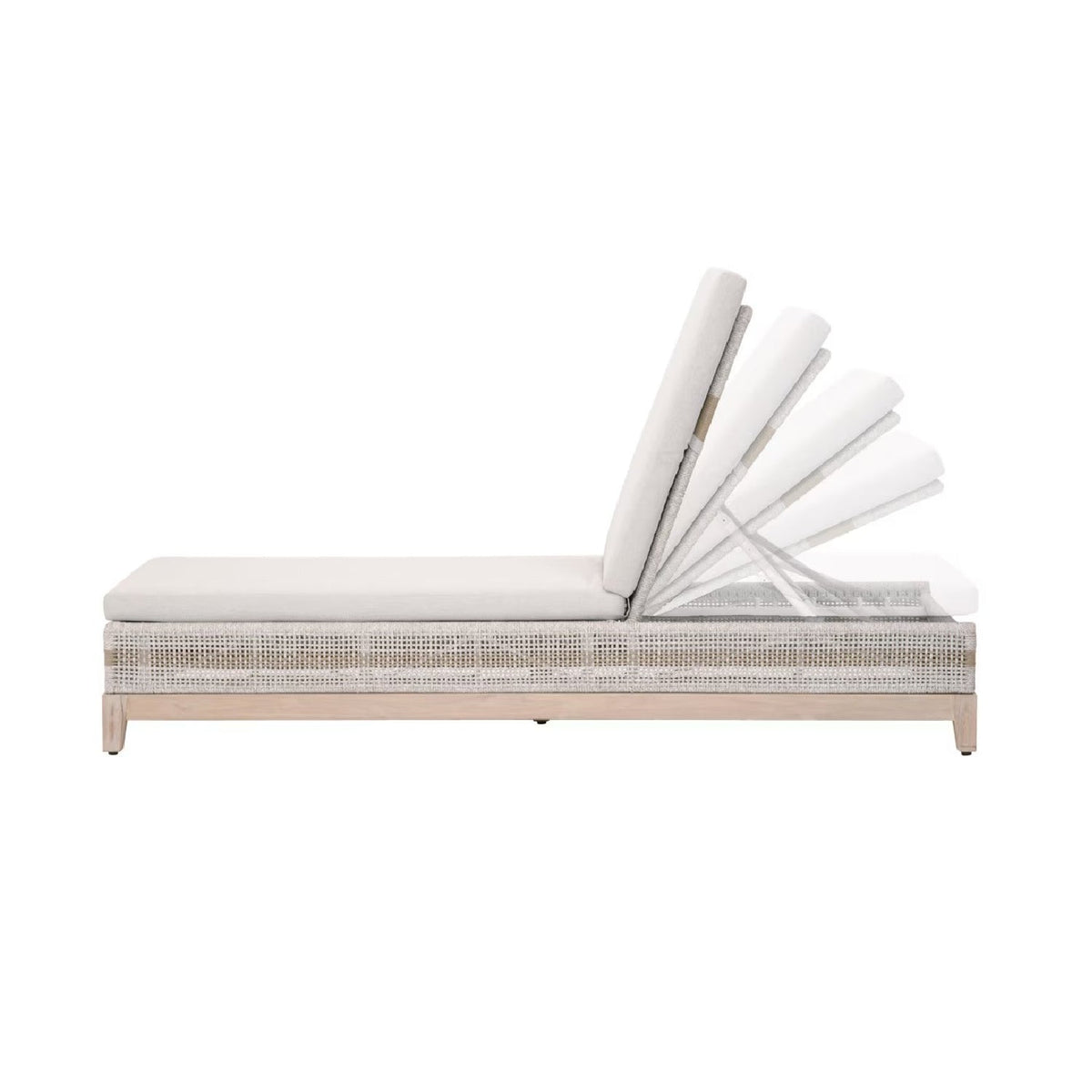 Modern European furniture - Taupe Stripes Outdoor Chaise Lounge - www.oroa.com