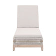 Modern European furniture - Taupe Stripes Outdoor Chaise Lounge - www.oroa.com