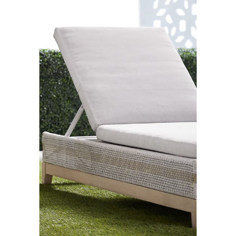 Modern European furniture - Taupe Stripes Outdoor Chaise Lounge - www.oroa.com