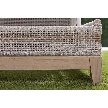Modern European furniture - Taupe Stripes Outdoor Chaise Lounge - www.oroa.com