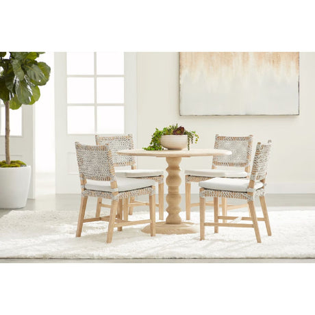 Modern European furniture - Interlaced Flat Rope Dining Chairs (2) - www.oroa.com