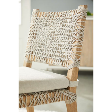 Modern European furniture - Interlaced Flat Rope Dining Chairs (2) - www.oroa.com