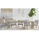 Modern European furniture - Taupe Stripe Rope Dining Chairs (2) - www.oroa.com