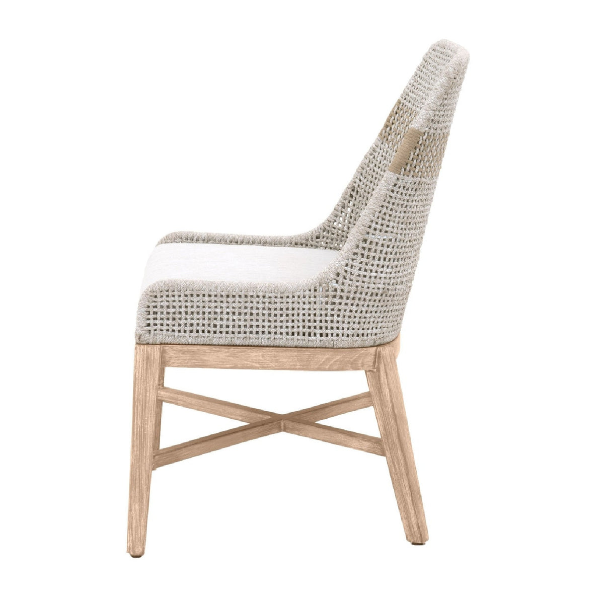 Modern European furniture - Taupe Stripe Rope Dining Chairs (2) - www.oroa.com