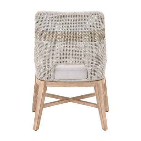 Modern European furniture - Taupe Stripe Rope Dining Chairs (2) - www.oroa.com