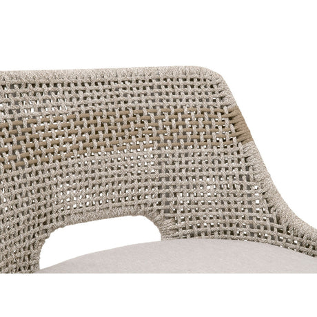 Modern European furniture - Taupe Stripe Rope Bar Stool - www.oroa.com