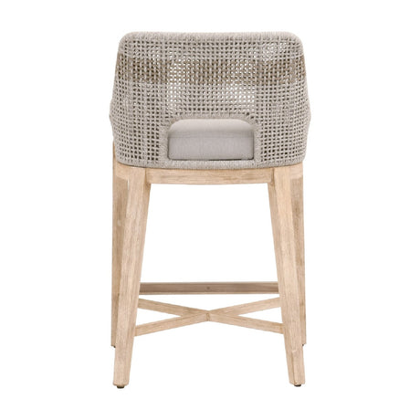 Modern European furniture - Taupe Stripe Rope Counter Stool - www.oroa.com
