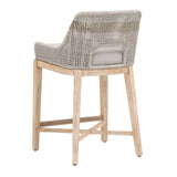 Modern European furniture - Taupe Stripe Rope Counter Stool - www.oroa.com