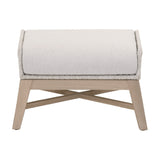 Modern European furniture - Taupe Rope Outdoor Footstool - www.oroa.com