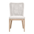 Modern European furniture - White Speckle Rope Dining Chairs (2) - www.oroa.com