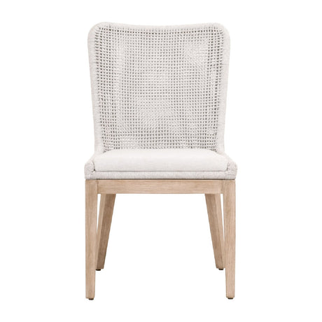 Modern European furniture - White Speckle Rope Dining Chairs (2) - www.oroa.com