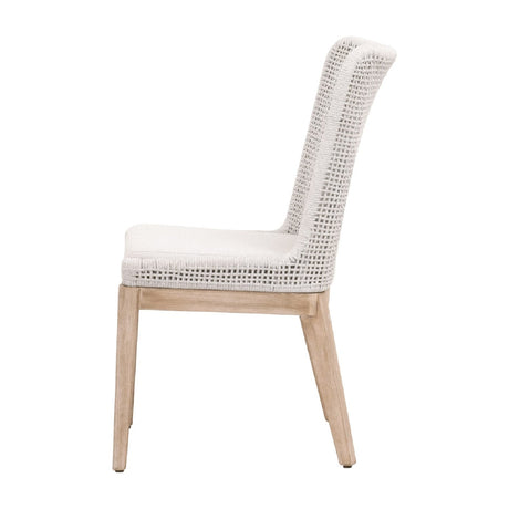 Modern European furniture - White Speckle Rope Dining Chairs (2) - www.oroa.com