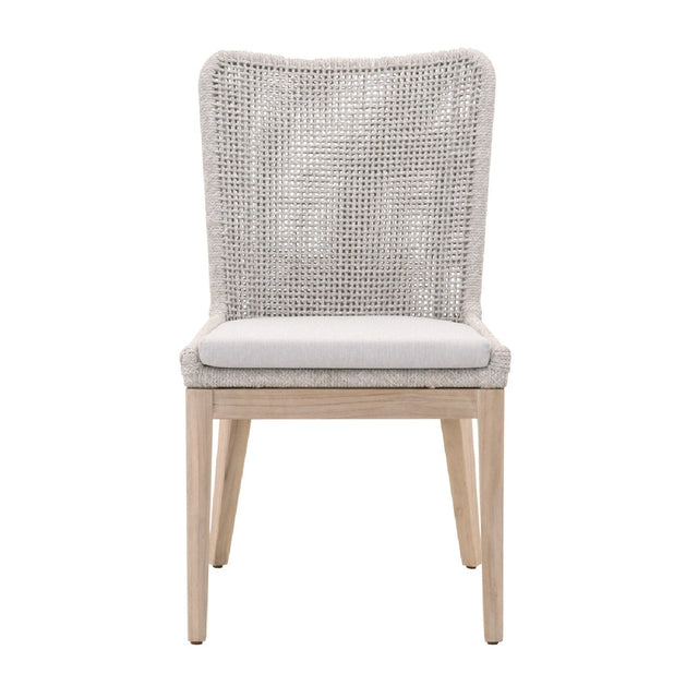 Modern European furniture - White Rope Outdoor Dining Chairs (2) - www.oroa.com