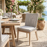 Modern European furniture - White Rope Outdoor Dining Chairs (2) - www.oroa.com