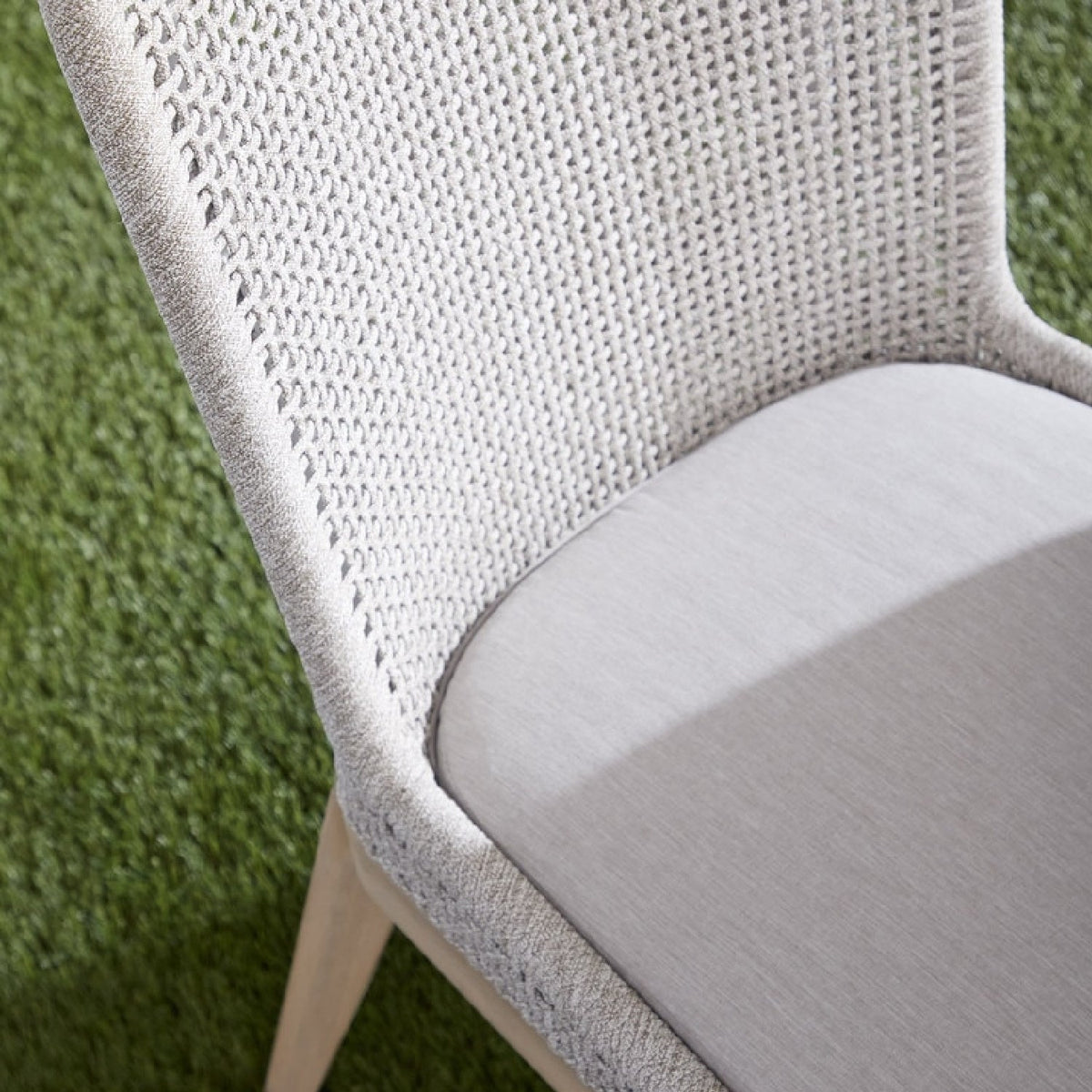 Modern European furniture - White Rope Outdoor Dining Chairs (2) - www.oroa.com