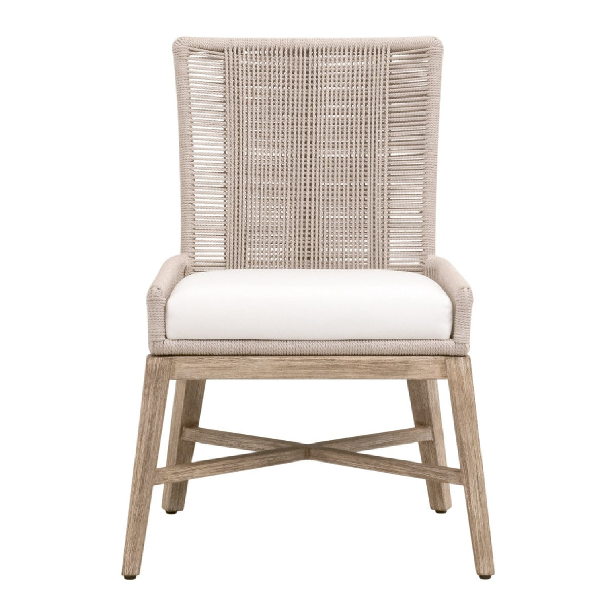 Modern European furniture - Beige Rope Dining Chairs (2) - www.oroa.com