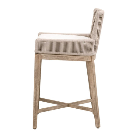 Modern European furniture - Beige Twist Rope Counter Stool - www.oroa.com