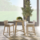 Modern European furniture - Beige Rope Outdoor Counter Stool - www.oroa.com