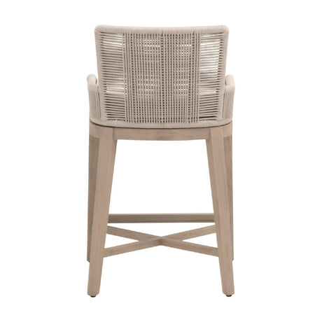 Modern European furniture - Beige Rope Outdoor Counter Stool - www.oroa.com