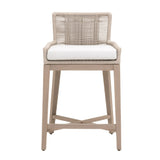 Modern European furniture - Beige Rope Outdoor Counter Stool - www.oroa.com