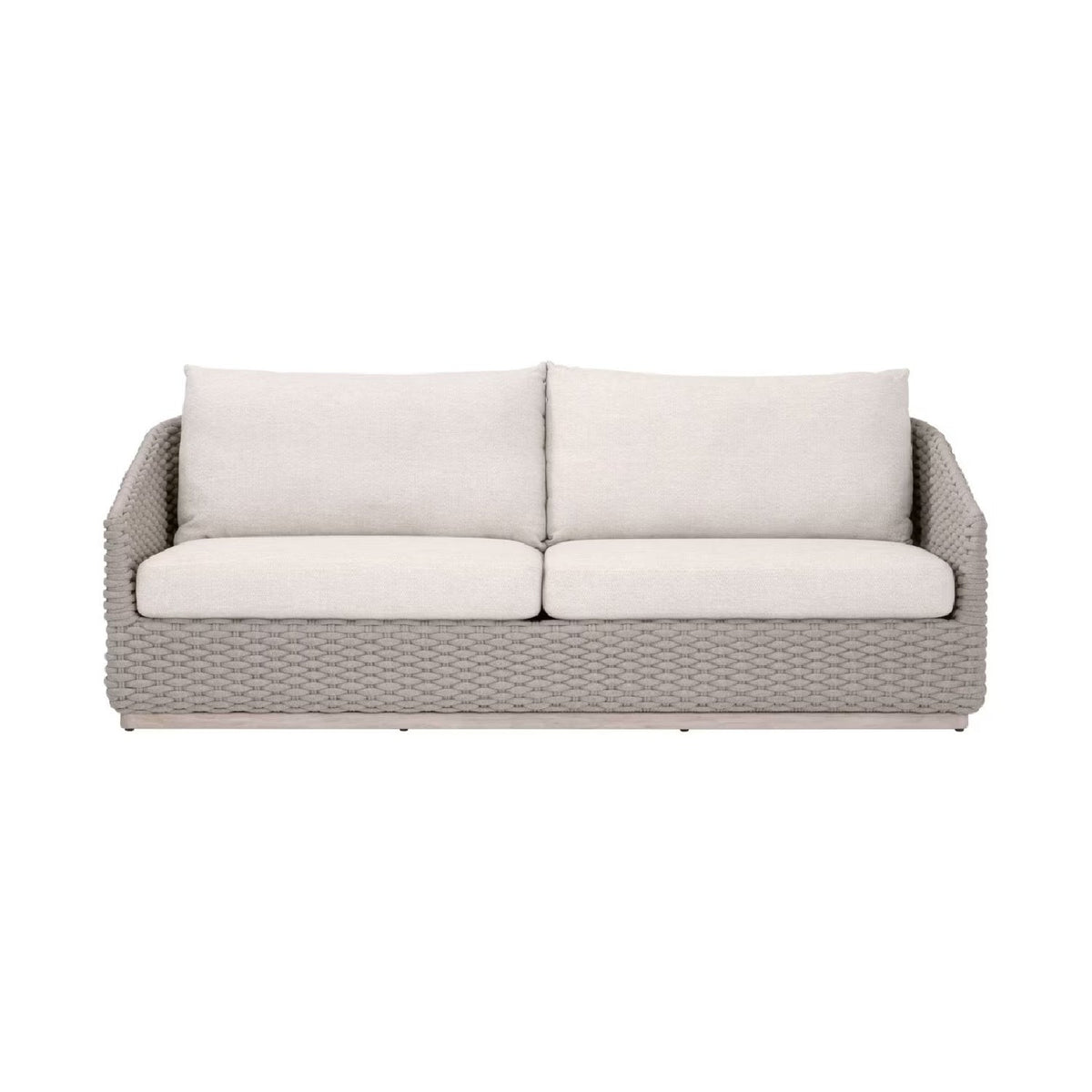 Modern European furniture - Taupe Oval Rope Outdoor Sofa - www.oroa.com