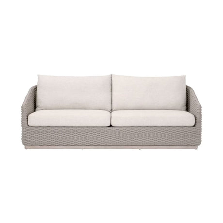 Modern European furniture - Taupe Oval Rope Outdoor Sofa - www.oroa.com