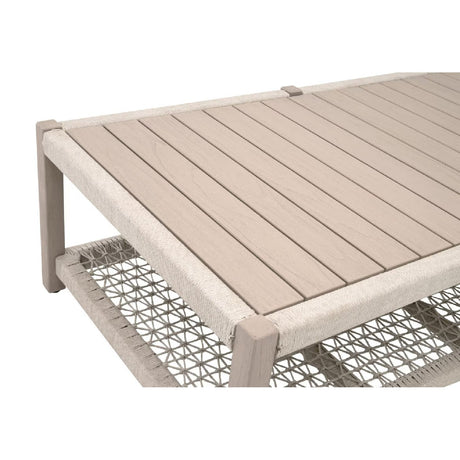 Slatted Teak Outdoor Coffee Table | Living Essentials Wrap