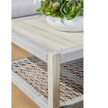 Slatted Teak Outdoor Coffee Table | Living Essentials Wrap