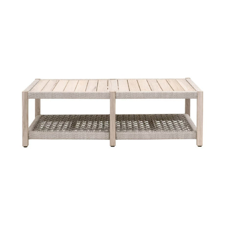 Slatted Teak Outdoor Coffee Table | Living Essentials Wrap
