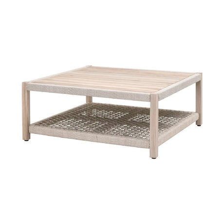 Teak Square Outdoor Coffee Table | Living Essentials Wrap
