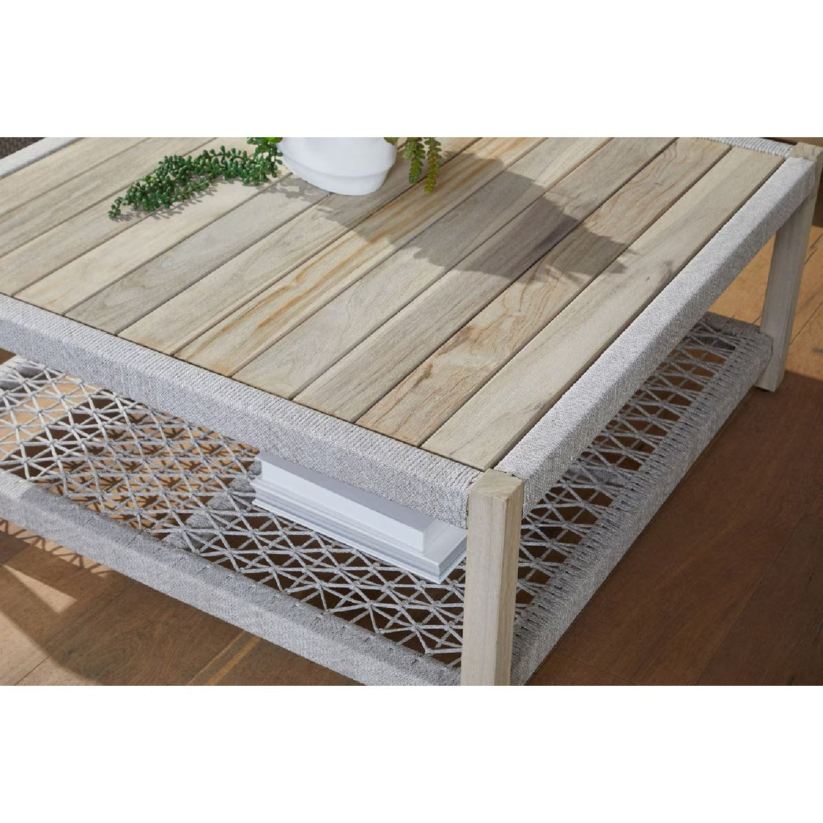 Teak Square Outdoor Coffee Table | Living Essentials Wrap