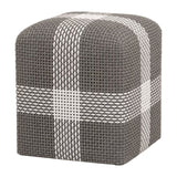 Modern European furniture - Woven Flat Rope Indoor/Outdoor Ottoman - www.oroa.com