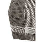 Modern European furniture - Woven Flat Rope Indoor/Outdoor Ottoman - www.oroa.com