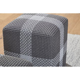 Modern European furniture - Woven Flat Rope Indoor/Outdoor Ottoman - www.oroa.com