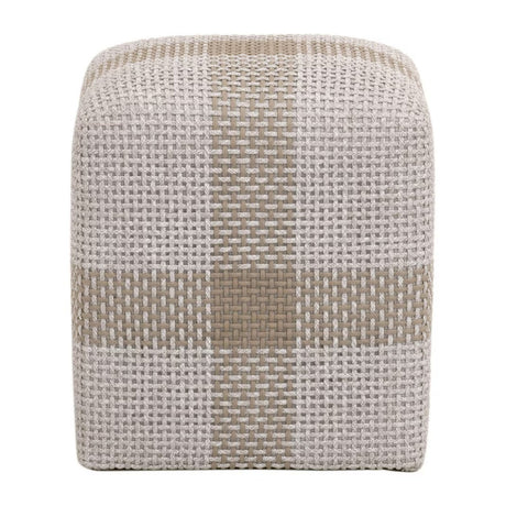 Modern European furniture - Woven Flat Rope Indoor/Outdoor Ottoman - www.oroa.com