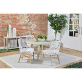 Modern European furniture - Woven Flat Rope Indoor/Outdoor Ottoman - www.oroa.com