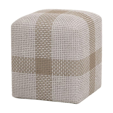 Modern European furniture - Woven Flat Rope Indoor/Outdoor Ottoman - www.oroa.com