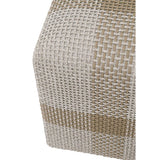 Modern European furniture - Woven Flat Rope Indoor/Outdoor Ottoman - www.oroa.com